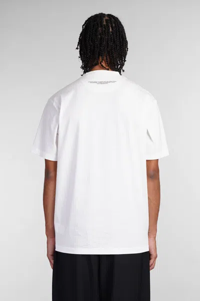 Y-3 Crew Neck Short Sleeves With Contrasting Logo On The Front. In White