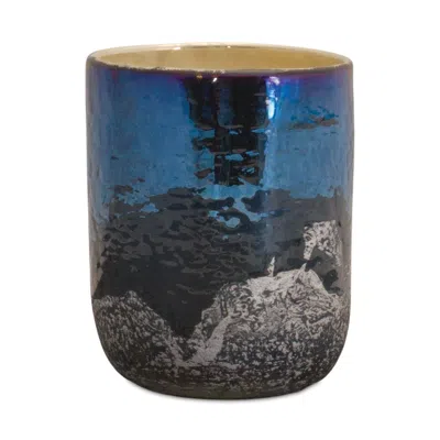 Houzbling Candle Holder/vase 4"d X 5"h Glass