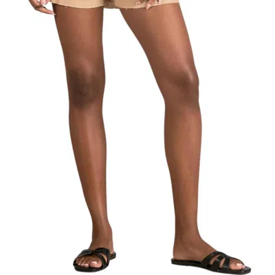 Elan Mel Gauze Shorts In Peanut In Multi