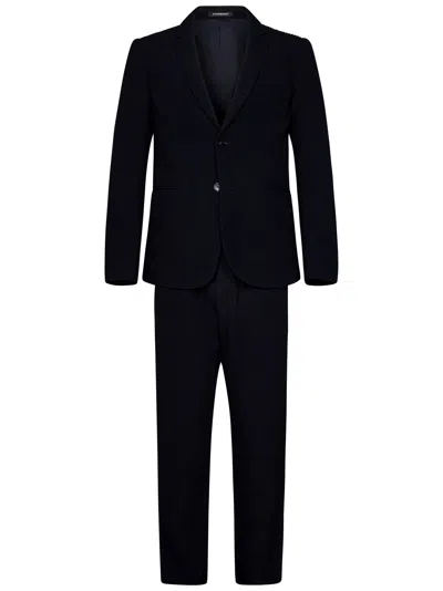 Shop Emporio Armani Suit In Blue