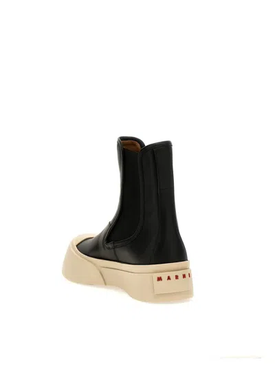 Marni Chelsea Boot Pablo In Black Leather In Black