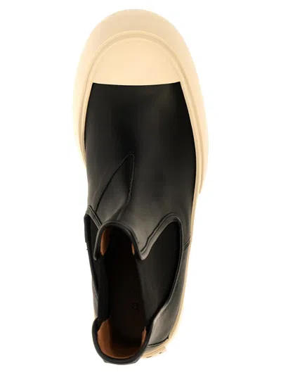 Marni Chelsea Boot Pablo In Black Leather In Black