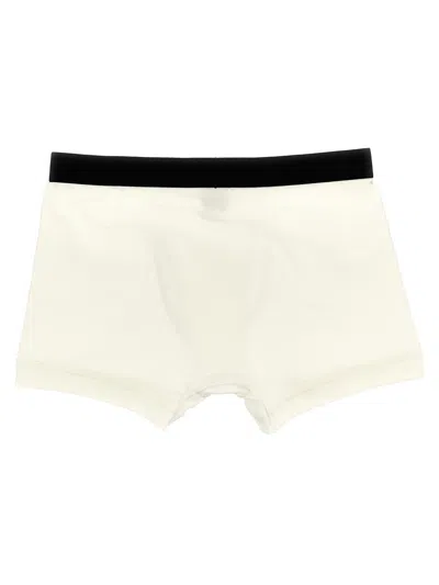 Shop Tom Ford 2-pack Logo Boxers In White/black