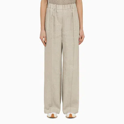 Shop Brunello Cucinelli Pants In Neutrals