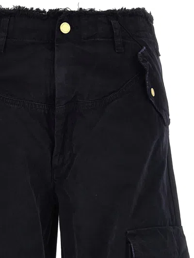 Darkpark Navy Rosalind Cargo Pants In Blue