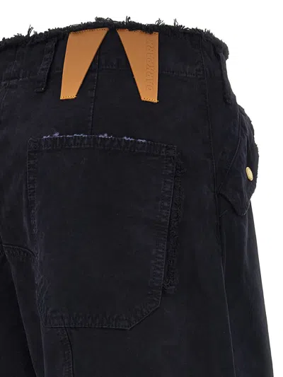 Darkpark Navy Rosalind Cargo Pants In Blue