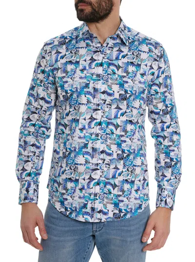 Robert Graham Floral Checks Print Long Sleeve Shirt In Multi