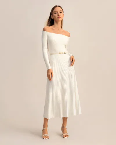 Lilysilk The Vivi Knit Dress In White