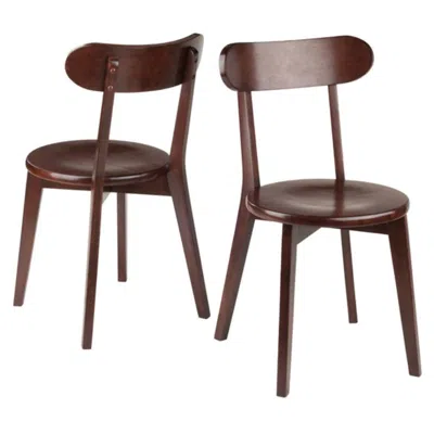 Shop Hivvago 2-pc Chair Set Walnut