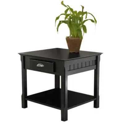 Hivvago Accent Table Black
