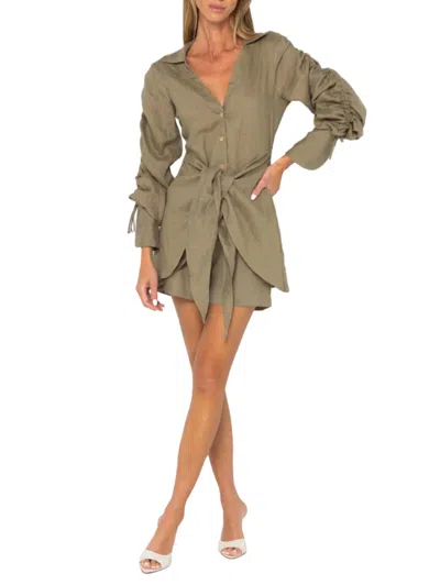 Just Bee Queen Alegra Top In Vineyard In Green