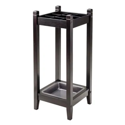 Hivvago Umbrella Stand With Tray Espresso