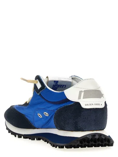 Shop Golden Goose 'running Marathon M77' Sneakers In Blue