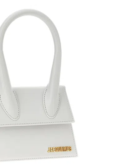 Shop Jacquemus 'le Chiquito Moyen' Handbag In White