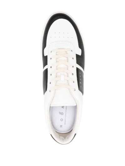 Hogan H668 Low-top Leather Sneakers In White