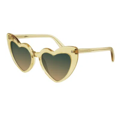 Shop Saint Laurent Eyewear Sunglasses In Yellow