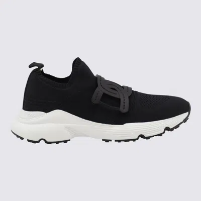 Shop Tod's Black Tech Kate Sneakers