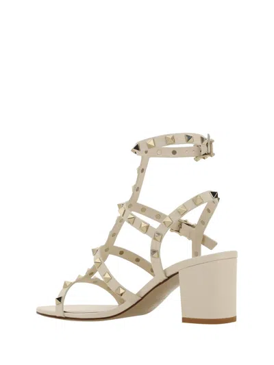 Shop Valentino Garavani Sandals In Light Ivory