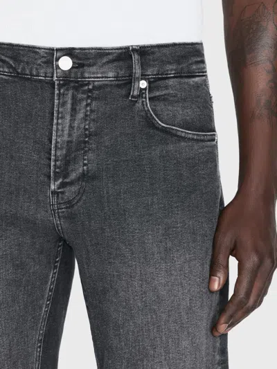 Frame Jetset Modern Straight Jeans In Black