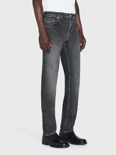 Frame Jetset Modern Straight Jeans In Black