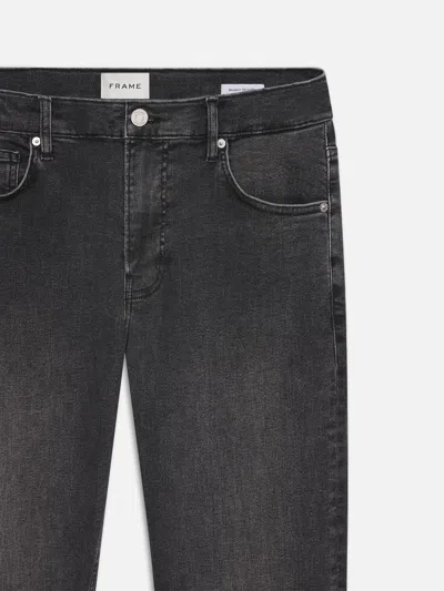 Frame Jetset Modern Straight Jeans In Black