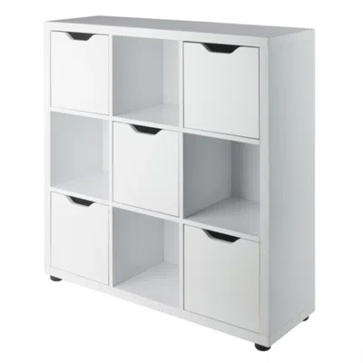 Hivvago 3x3 Storage Cabinet White