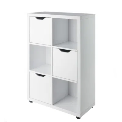 Hivvago 3x3 Storage Cabinet White