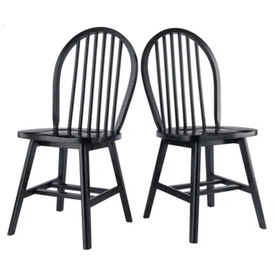Shop Hivvago 2-pc Chair Set Black