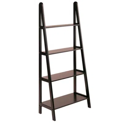 Hivvago Lon 4-tier A-frame Shelf Espresso