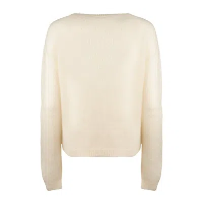 Shop Base Cream Alpaca Sweater In White