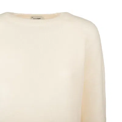 Shop Base Cream Alpaca Sweater In White