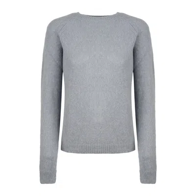 Shop Base Light Blue Alpaca Sweater In Azure