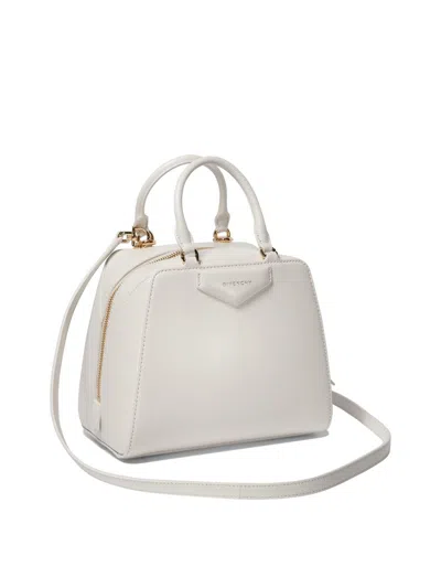 Givenchy Timeless Buffalo Leather Handbag With Elegant Gold Accents