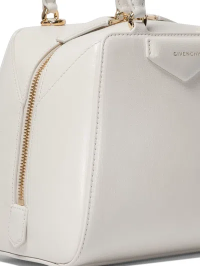 Givenchy Timeless Buffalo Leather Handbag With Elegant Gold Accents