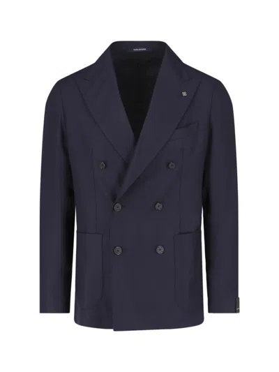 Shop Tagliatore Jackets In Blue