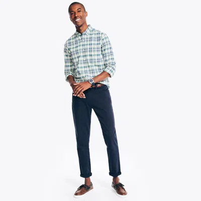 Nautica Mens Slim Fit Stretch Pant In Blue