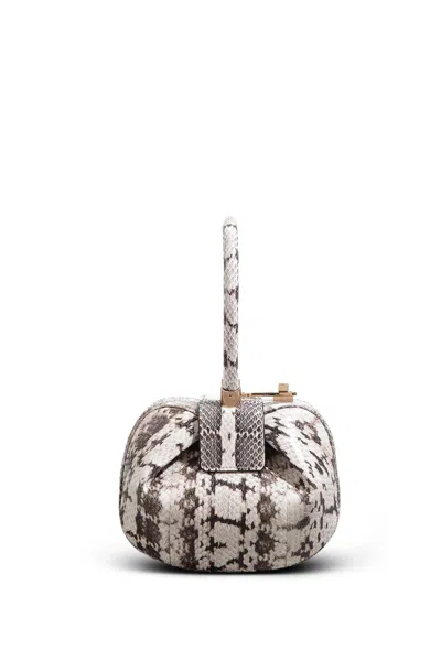 Gabriela Hearst Demi Bag In Black & Ivory Snakeskin In Black/ivory
