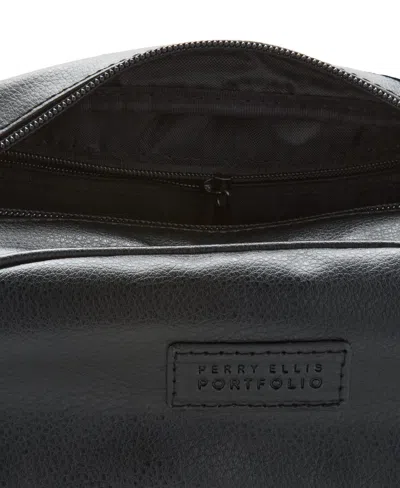 Shop Perry Ellis Men's Pebble Travel Kit In Black