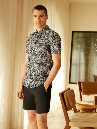 Perry Ellis Men's Stretch Solid Tech Short In Black