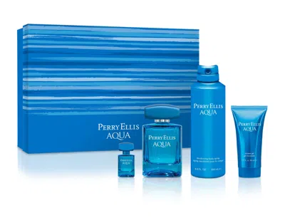 Perry Ellis Men's Aqua Gift Set In In Assorted