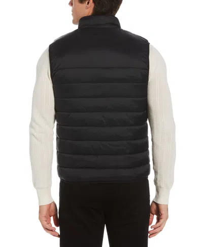 Shop Perry Ellis Men's Lightweight Puffer Vest In Black