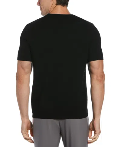 Perry Ellis Men's Tech Knit Sweater T-shirt In Black