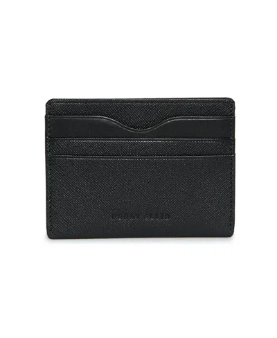 Perry Ellis Men's Card Case Id Wallet In Black