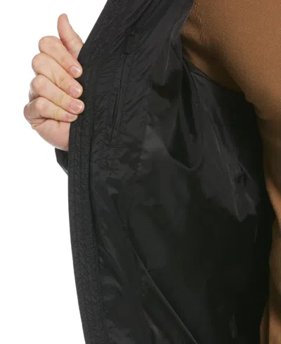 Perry Ellis Men's Lightweight Hooded Puffer Jacket In Black