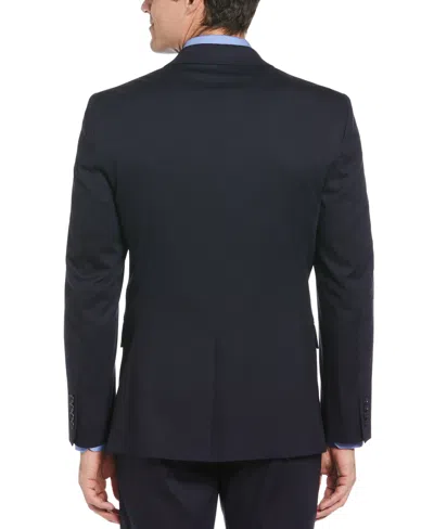 Shop Perry Ellis Men's Slim Fit Performance Tech Suit Jacket In Dark Sapphire,blue