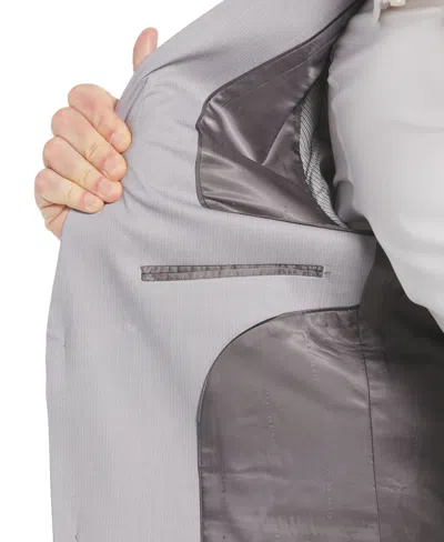 Perry Ellis Men's Slim Fit Performance Tech Suit Jacket In Alloy,gray