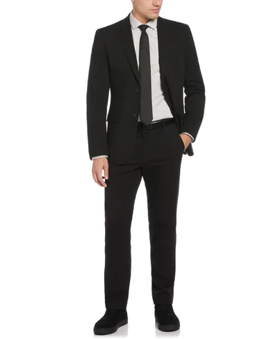 Perry Ellis Men's Slim Fit Performance Tech Suit Jacket In Black