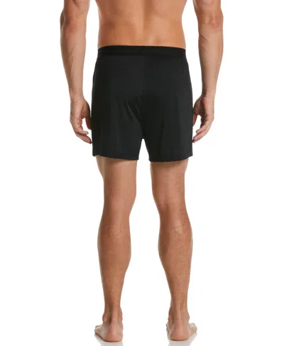 Perry Ellis Men's 3-pack Black Solid Luxe Boxer Short, Size Xl, Polyester/spandex, Regular In Black