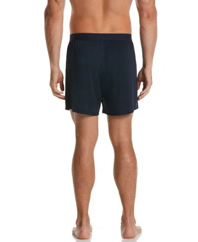 Perry Ellis Men's 3-pack Multi Solid Luxe Boxer Short In Black Multi
