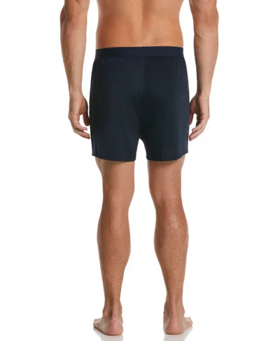 Perry Ellis Men's 3-pack Navy Solid Luxe Boxer Short In Navy,blue